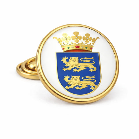 Revers Pin met uw eigen familiewapen - Goudkleurig