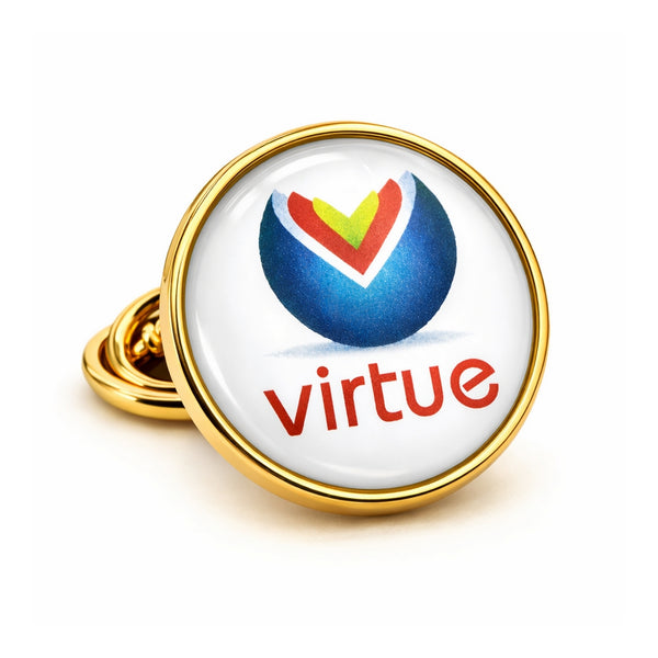 Revers pin met uw eigen afbeelding - Goudkleurig