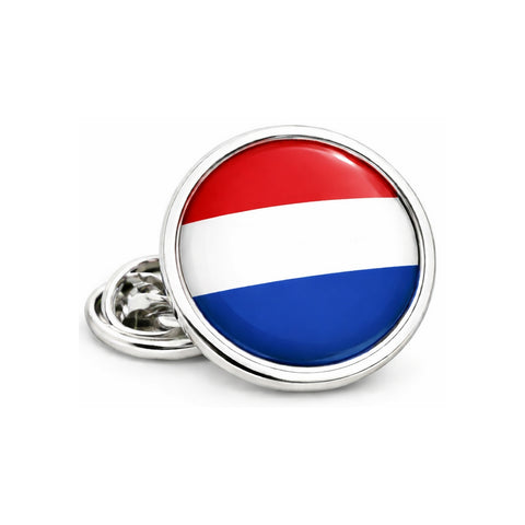 Revers Pin Vlag Nederland - Zilverkleurig
