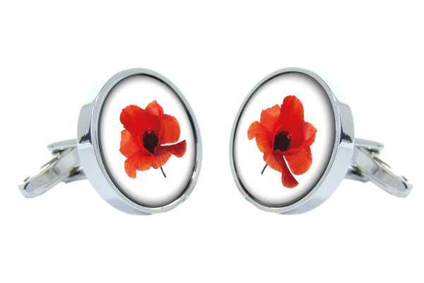 Manchetknopen Klaproos `Poppy´