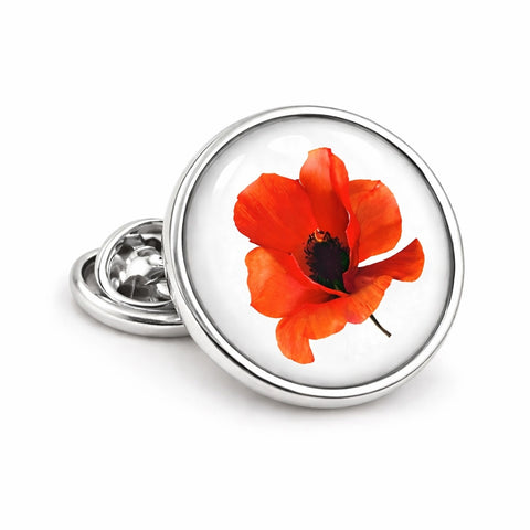 Revers Pin Poppy - Zilverkleurig