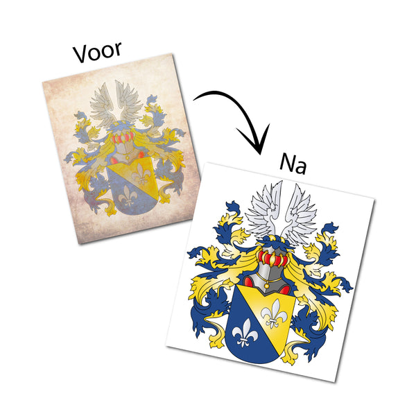 Laat uw familiewapen digitaliseren - Van oude tekening naar modern drukwerkbestand