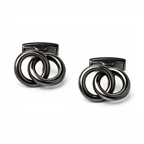 Manchetknopen Trouwringen (gravure initialen en datum)