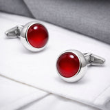 Manchetknopen Cirkel Rood Tinten