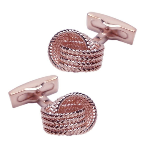 Manchetknopen Rope Roségoudkleurig