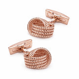 Manchetknopen Rope Roségoudkleurig