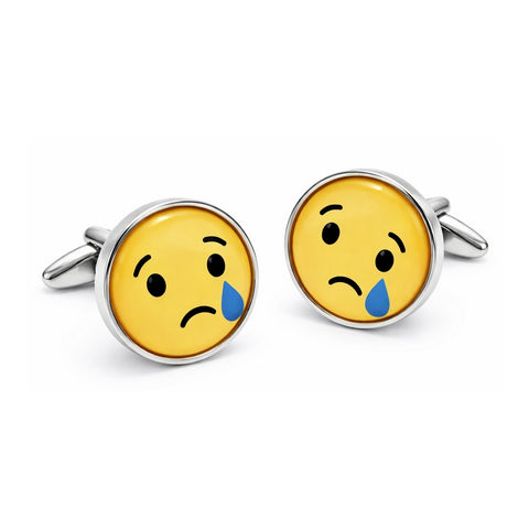 Manchetknopen Smiley Sad