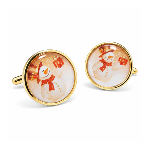 Manchetknopen Sneeuwpop