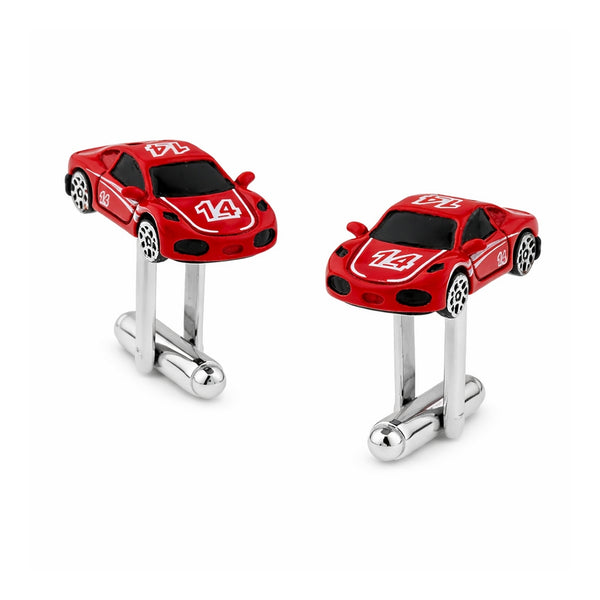 Manchetknopen Rode Sportauto - Raceauto