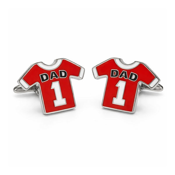 Manchetknopen Dad Nr. 1 Rood