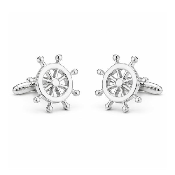 Manchetknopen Stuurwiel Zilver