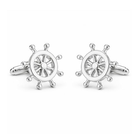 Manchetknopen Stuurwiel Zilver