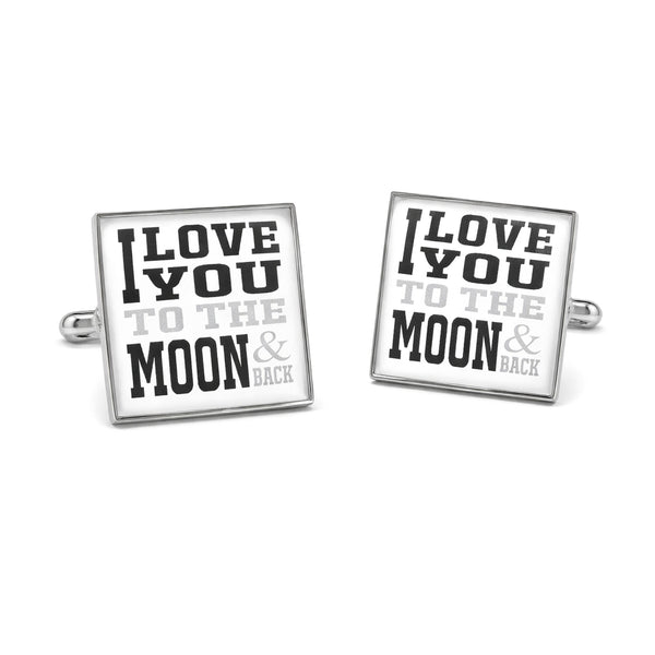 Manchetknopen I Love You to the moon & back