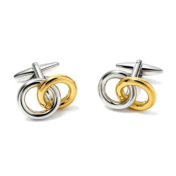 Manchetknopen Trouwringen Goud-Zilverkleurig