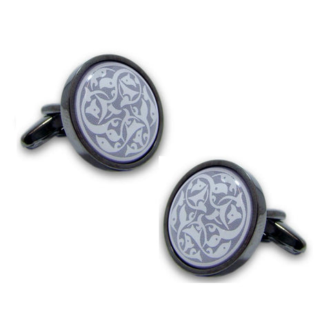 Manchetknopen Twist Grijs