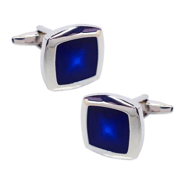 Manchetknopen helder blauw