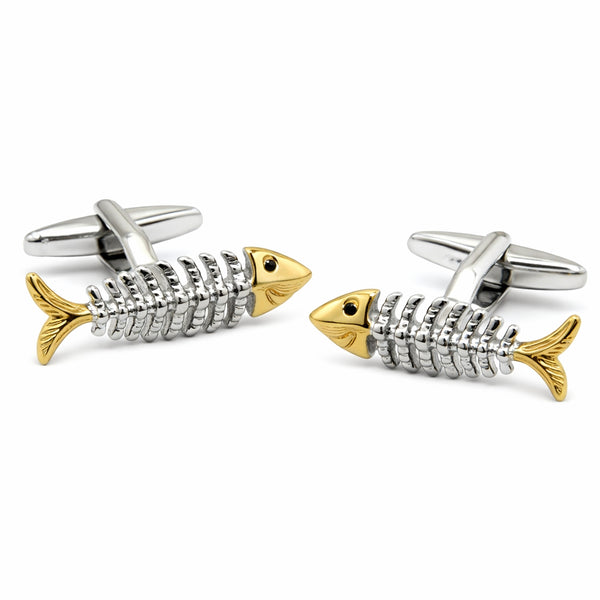 Manchetknopen Visgraat Tweekleurig