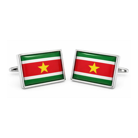 Manchetknopen Vlag Suriname