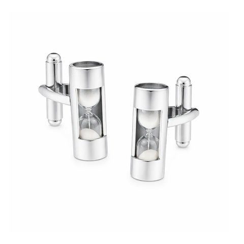 Manchetknopen Zandloper (echt werkend)