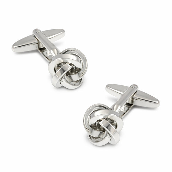 Manchetknopen Classic Rope Zilverkleurig Banen