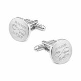 Manchetknopen - Mr & Mrs - Mr & Mr - Mrs & Mrs - gegraveerd met trouwdatum en achternaam - Zilverkleurig mat