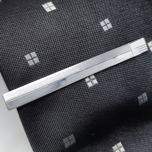 Dasschuif Echt Zilver Blokdetails