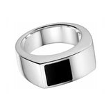 Ring Echt zilver - Zwarte Onyx