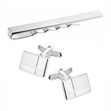 Manchetknopen en Dasschuif Echt Zilver - Blokdetails