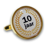 Manchetknopen 10 Jarig Jubileum