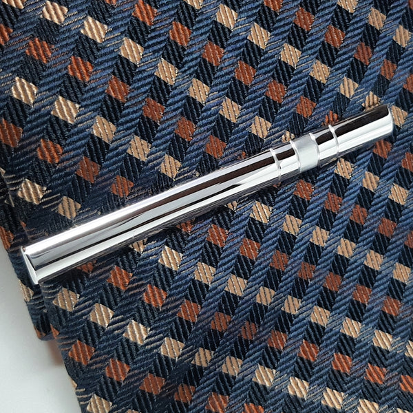 Dasschuif Echt Zilver Facetrand