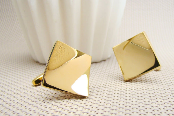 Manchetknopen Ruit Licht gebogen