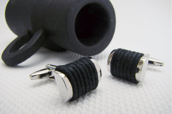 Manchetknopen Black Rectangle