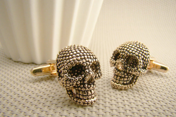 Manchetknopen Schedel Rosé Goud