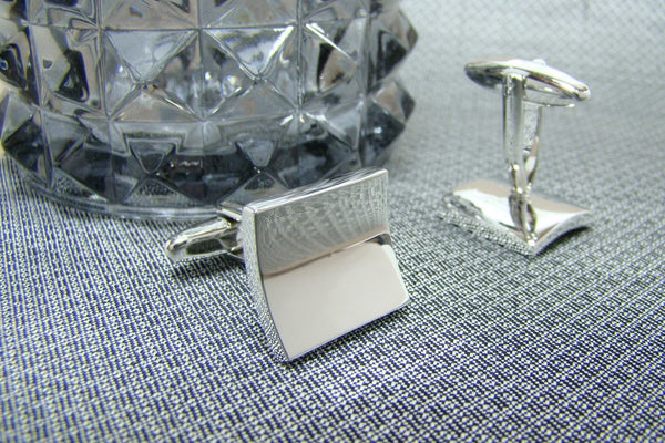 Manchetknopen Licht Gebogen Vierkant