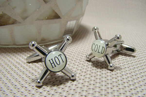 Manchetknopen Hot & Cold Zilver
