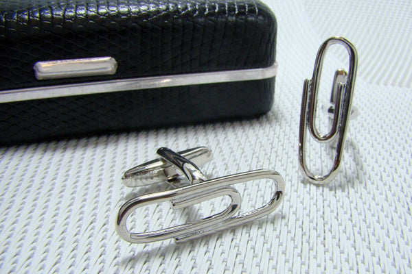 Manchetknopen vorm van een paperclip