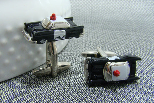 Manchetknopen Politie auto