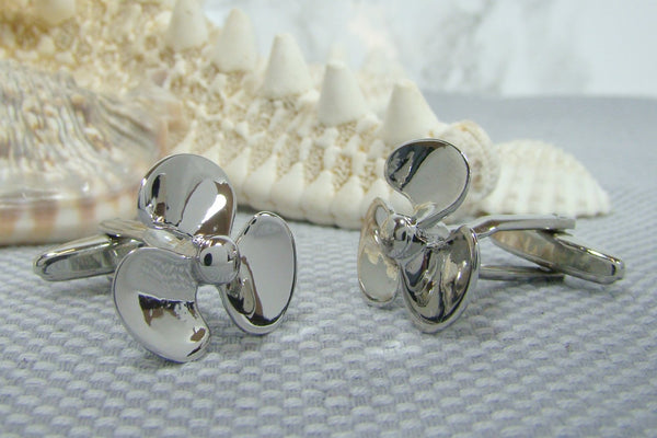 Manchetknopen Scheepsschroef Zilver