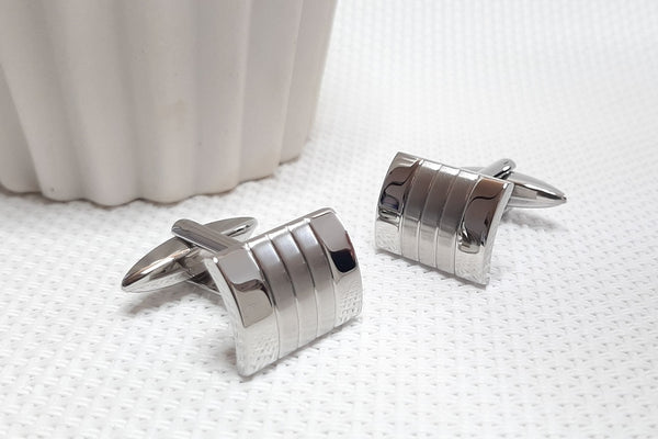 Manchetknopen Edelstaal 3 banen