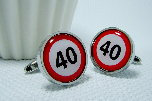 Manchetknopen Verjaardag 40 Jaar