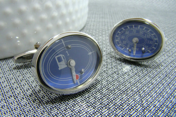 Manchetknopen Dashboard Blue