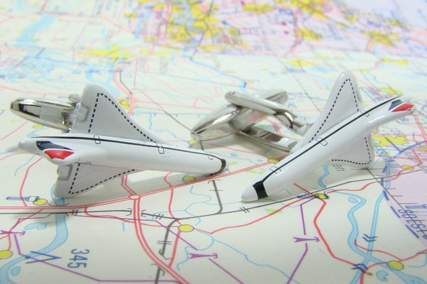 Manchetknopen Vliegtuig Concorde