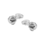 Zilveren Manchetknopen Rope vier banen - Sterling Zilver