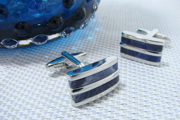 Manchetknopen Ocean Blue