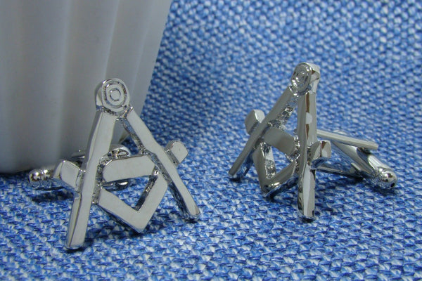 Manchetknopen Vrijmetselarij Zilverkleurig