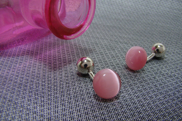 Manchetknopen Cats-eye Roze