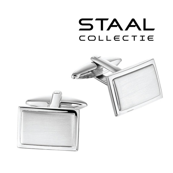Manchetknopen Edelstaal Facetrand
