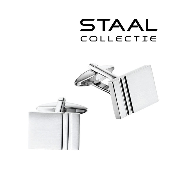 Manchetknopen Edelstaal Lijnen