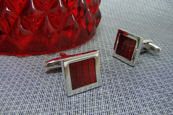 Manchetknopen Boston Rood