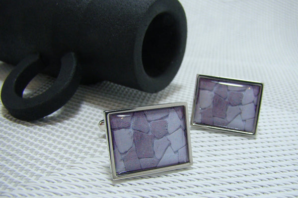 Manchetknopen Stenen Grijs-Bruin